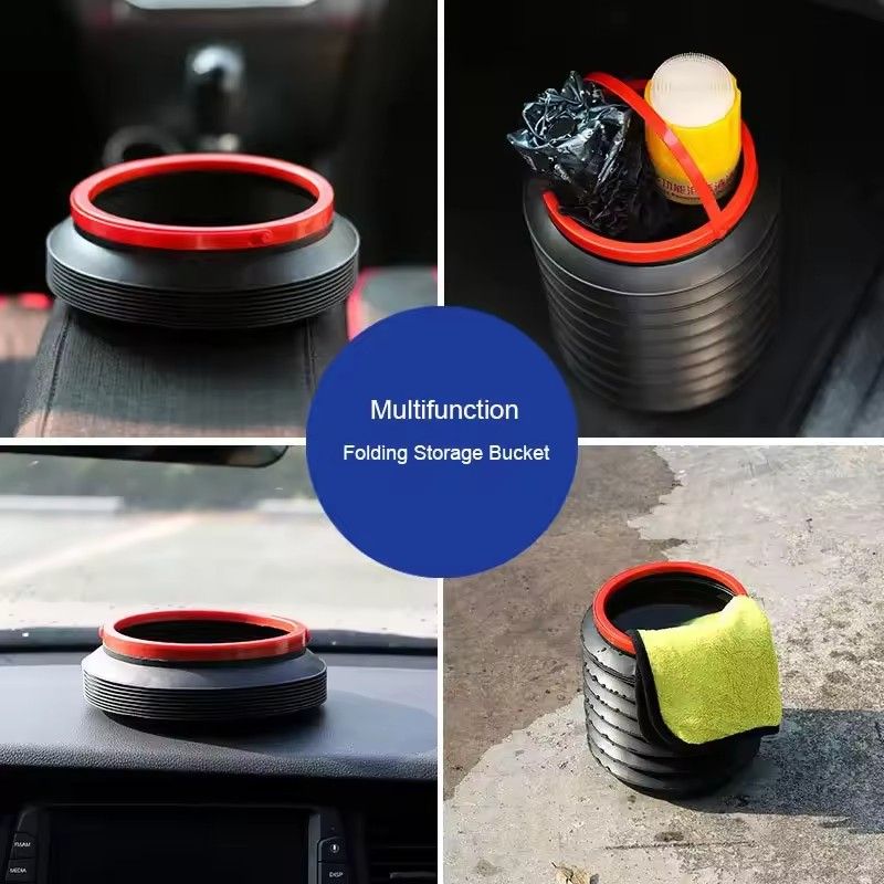 Folding Telescopic Trash Bin, Organizer Car Interior, Trash Container, Umbrella Storage, Multifunctional Waterproof Trash Bin