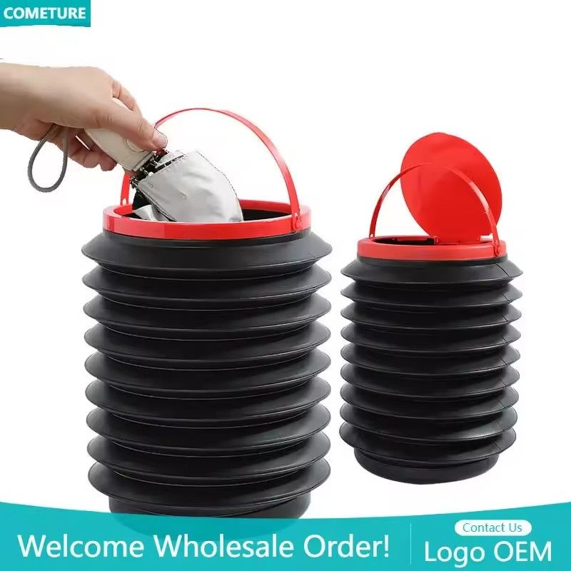 Folding Telescopic Trash Bin, Organizer Car Interior, Trash Container, Umbrella Storage, Multifunctional Waterproof Trash Bin
