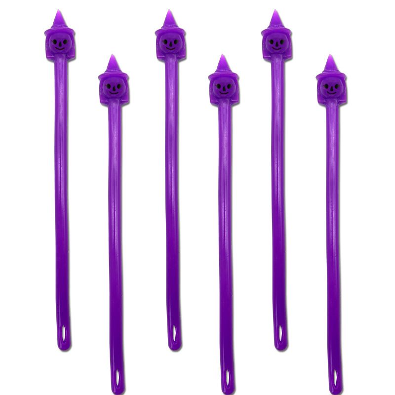 6pcs Noodle TPR Pumpkin Ghost Festival Lala Le Elastic Rope Bracelet Halloween Gift Stress Relief Toy Ventilatory Artifact