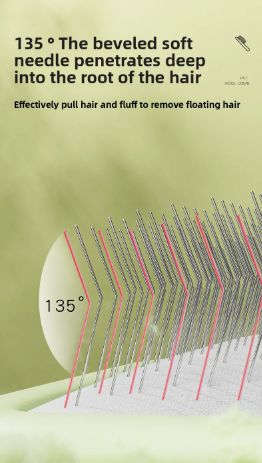 Professional Pet Deshedding Brush Stainless Steel GroomingComb Massage Tool Cats Dogs 2 in 1 Home Use Brush Dog grooming