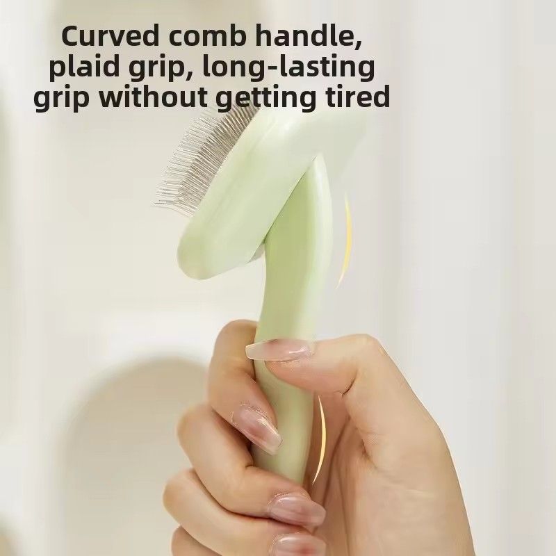 Professional Pet Deshedding Brush Stainless Steel GroomingComb Massage Tool Cats Dogs 2 in 1 Home Use Brush Dog grooming