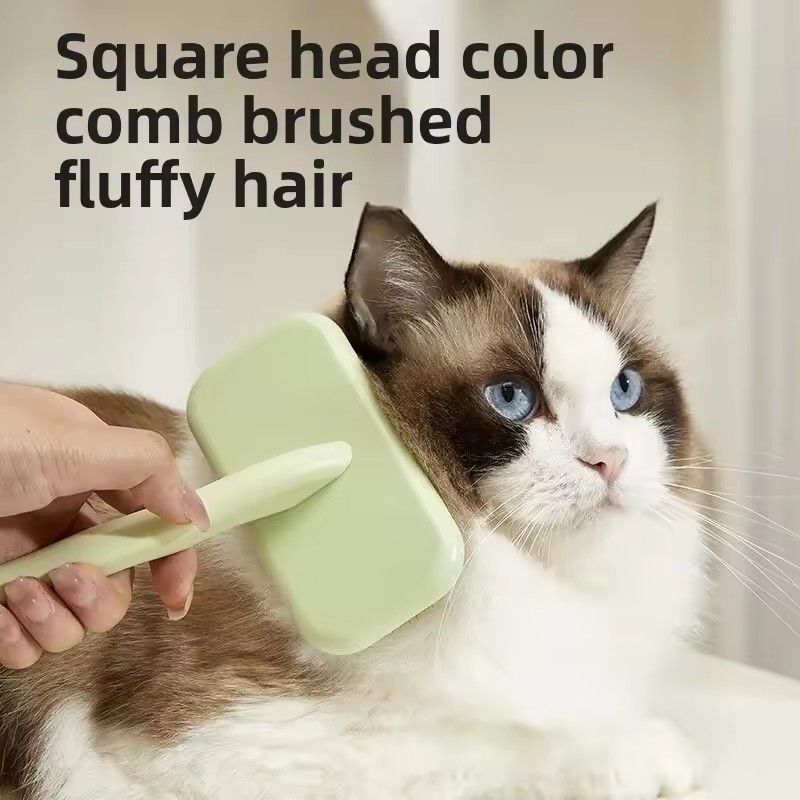 Professional Pet Deshedding Brush Stainless Steel GroomingComb Massage Tool Cats Dogs 2 in 1 Home Use Brush Dog grooming