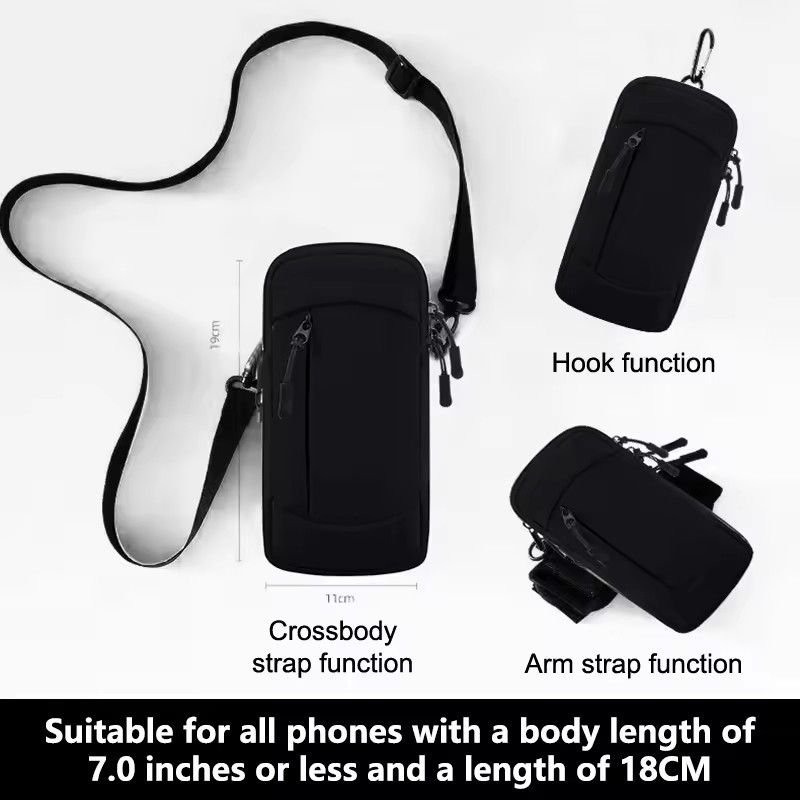 Running Phone Holder Universal Waterproof Sports Arm Cover Outdoor Running Bike Phone Arm Bag For IPhone Xiaomi Samsung 7.5 Inch