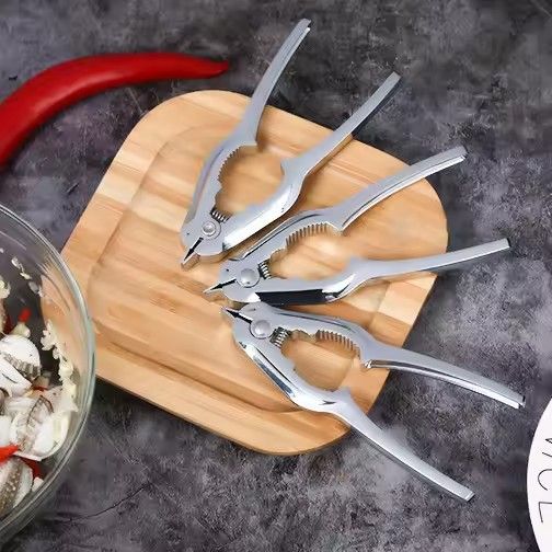 Clam Opener Zinc Alloy Spring Seafood Clamp Multifunctional Kitchen Tools Walnut Clip Oyster Nut Cracker Clam Tongs