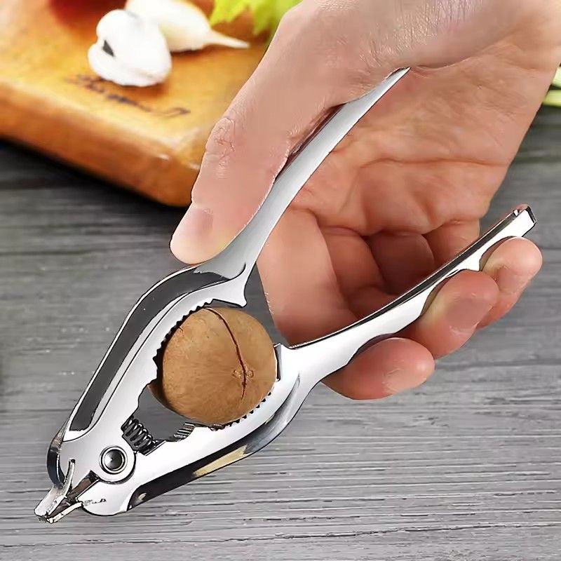 Clam Opener Zinc Alloy Spring Seafood Clamp Multifunctional Kitchen Tools Walnut Clip Oyster Nut Cracker Clam Tongs