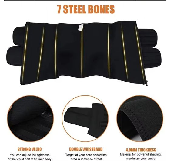 Adjustable Hook Shaperwear Waist Trainer Women Sauna Belt Weight Loss Cincher Body Shaper Tummy Control Strap Slimming Sweat