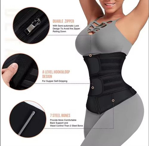 Adjustable Hook Shaperwear Waist Trainer Women Sauna Belt Weight Loss Cincher Body Shaper Tummy Control Strap Slimming Sweat