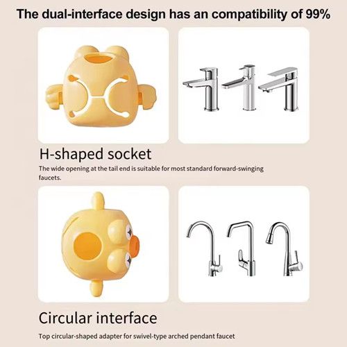 Household Faucet Extender Baby Hand Washing Cute Cartoon Children Universal Silicone Extension Extension Splash Protection Tool