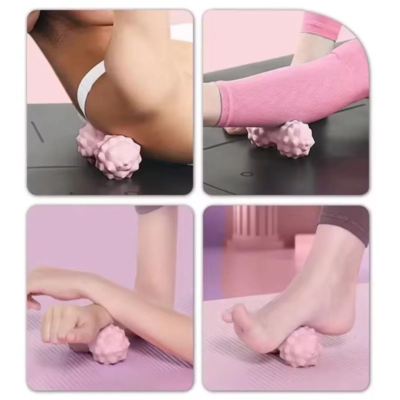 Fascia Massage Ball for Muscle Relief Hand Shoulder Neck Sole Rolling Yoga Fitness Training Songhua Ball for Rehabilitation