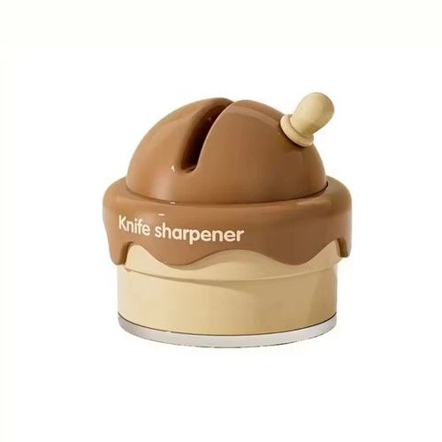 Ceramic Ice Cream Knife Sharpener for Kitchen Mini Suction Cup Quick Waterproof Professional Sharpening Stone