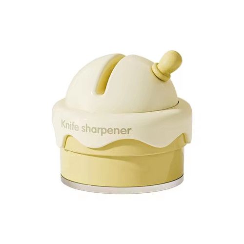 Ceramic Ice Cream Knife Sharpener for Kitchen Mini Suction Cup Quick Waterproof Professional Sharpening Stone