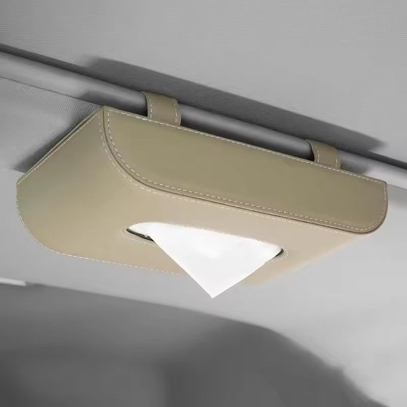 2025 Car Mounted Tissue Box Hanging Sunshade Board Napkin Holder Automobile Accessories Paper Towel Box Vehicle Interior Decor