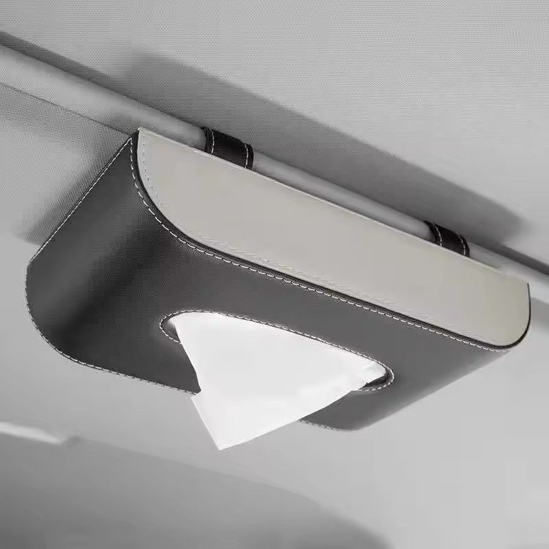 2025 Car Mounted Tissue Box Hanging Sunshade Board Napkin Holder Automobile Accessories Paper Towel Box Vehicle Interior Decor