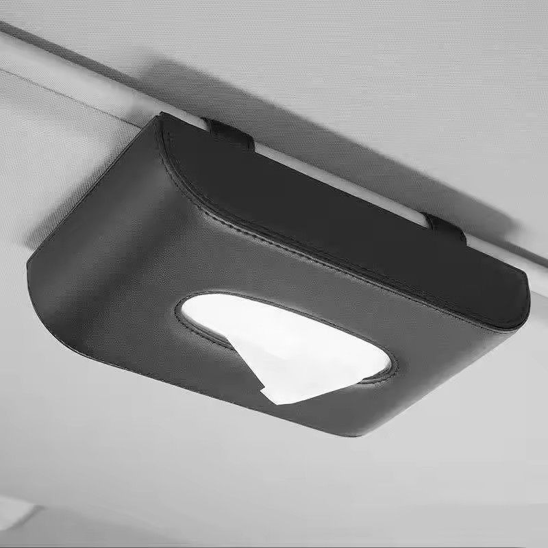 2025 Car Mounted Tissue Box Hanging Sunshade Board Napkin Holder Automobile Accessories Paper Towel Box Vehicle Interior Decor