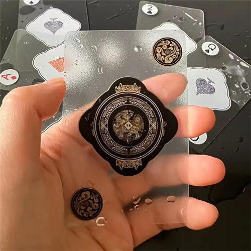 Waterproof Transparent Plastic Playing Cards 1Sets Creative Durable PVC Poker for Deck Board Game and Classic Card Games Access