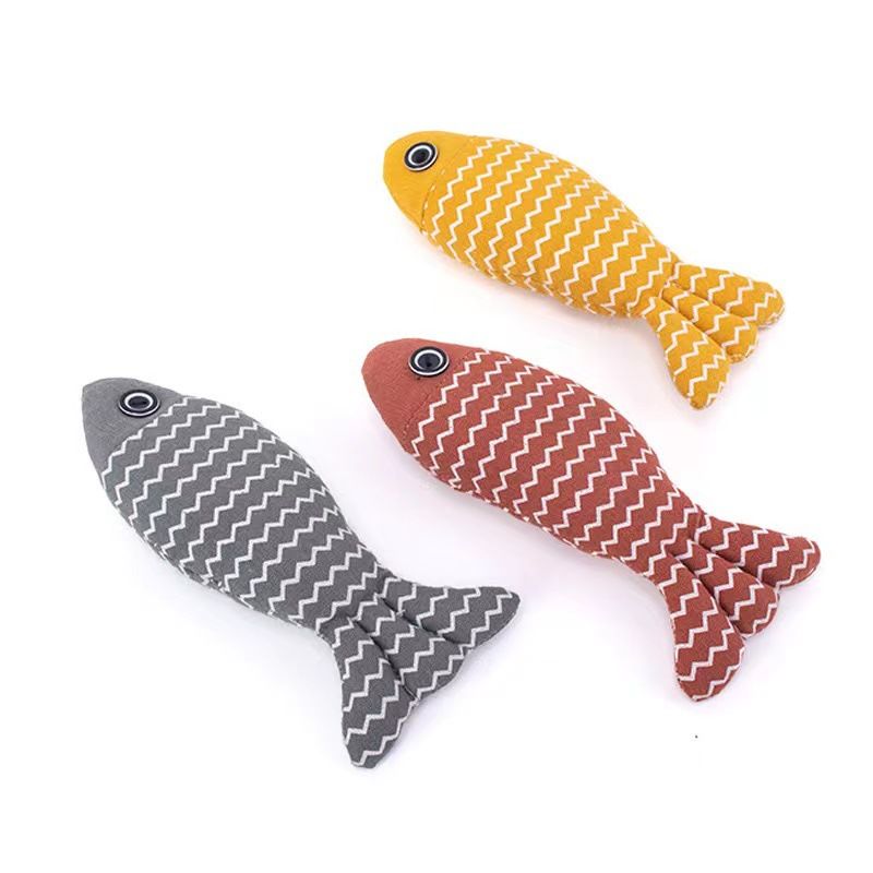 Teeth Grinding Catnip Toys Funny Interactive Plush Cat Toy Pet Kitten Chewing Vocal Toy Fish Bite Cat mint For Cats Exercise Toy