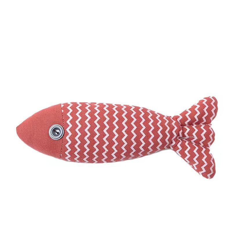 Teeth Grinding Catnip Toys Funny Interactive Plush Cat Toy Pet Kitten Chewing Vocal Toy Fish Bite Cat mint For Cats Exercise Toy