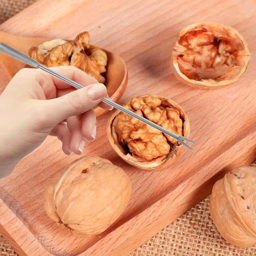 5pcs Seafood Lobster Crab Needle Multifunction Crab Leg Crackers Tools Stainless Steel Seafood Nut Forks Spoon Kitchen Gadgets