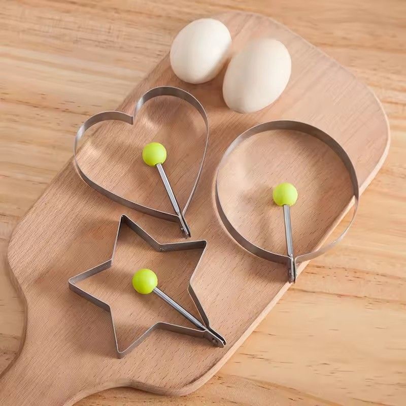 5pcs Style Stainless Steel Fried Egg Mold Heart Pancake Maker Breakfast Baking Omelette Rings Cooking Tools Kitchen Accessories