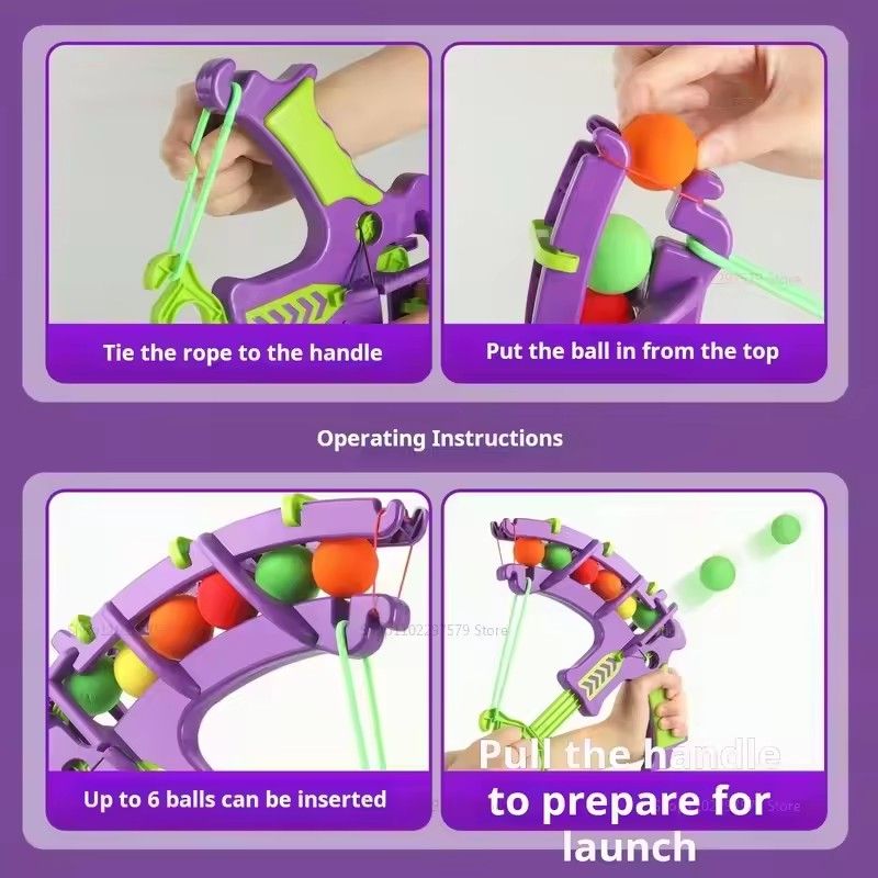 New Montessori Throw Sport Slingshot Target Sticky Ball Dartboard Basketball Board Games Educational Children's Outdoor Game Toy