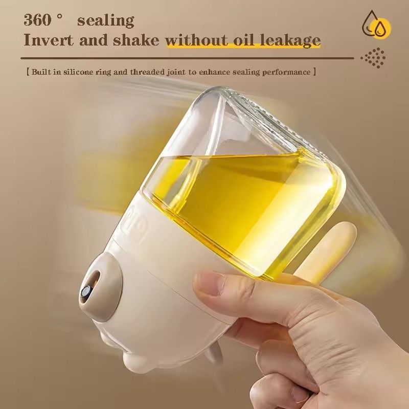 Little Bear Oil Spray Bottle 300ml High Borosilicate Glass Cooking Oil Dispensers Olive Oil Sprayer Mister for Air Fryer Salad