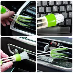 1pc Multi Functional Dual Head Air Conditioner for Vehicles Dust Removal Gap Air Outlet Brush, Car Air Outlet Cleaning Brush