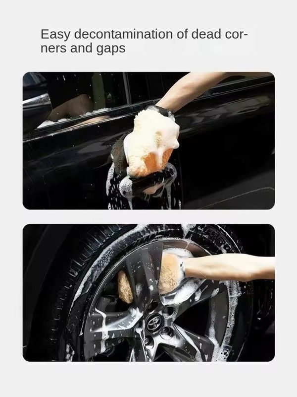 1pc Car Styling Soft Car Wash Cleaning Glove Cleaning Brush Motorcycle Washer Care Products Automotive Cleaning Cloth Towel