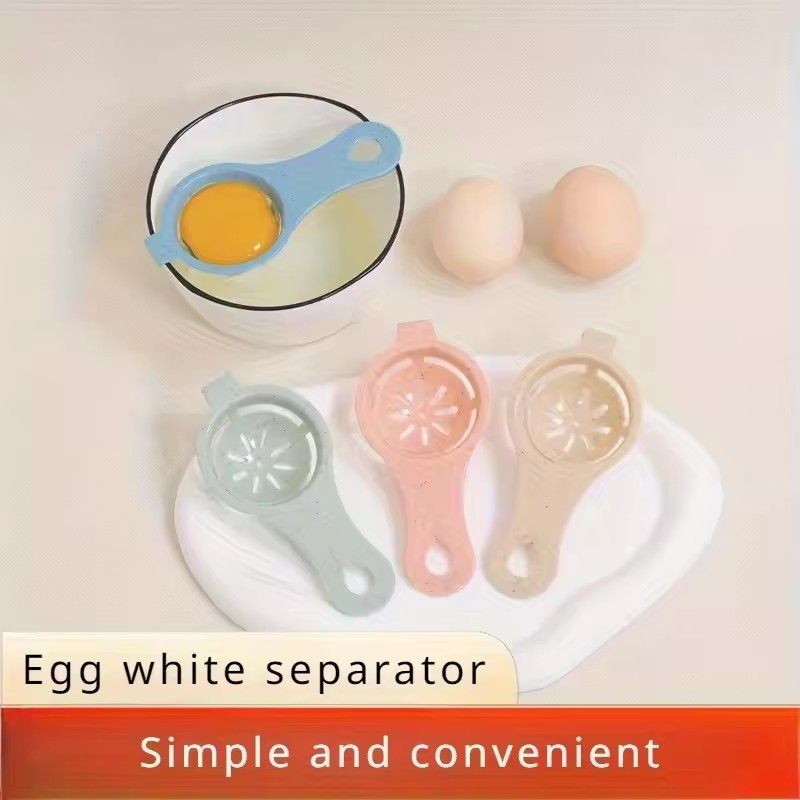 10pcs Stem Egg White Separator White and Yolk Filter Kitchen Baking Separator Kitchen Baked Tool Gadgets Multiple Pieces Cooking