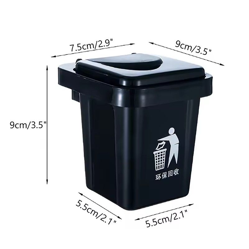 1PC Creative trash can ashtray, household with lid, living room wall-mounted toilet, bathroom ins ashtray, anti-fly ash