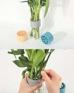5PCS Large-sized flower arrangers, reusable bouquet planting tools, spiral flower stem fixers, spiral bouquet assistants