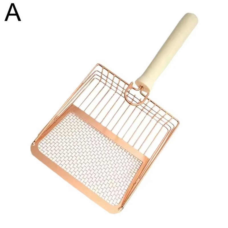 1Pc Metal Cat Litter Scoop Washable Fine Hole Shovel Poop Money Shovel Multifunctionality Cat Litter Scoop