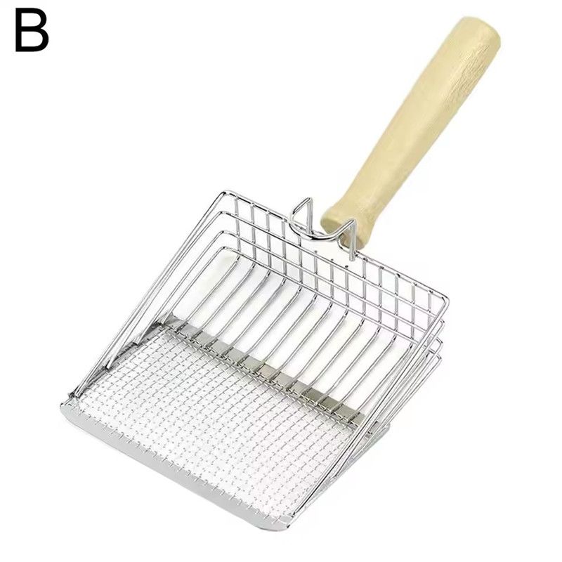 1Pc Metal Cat Litter Scoop Washable Fine Hole Shovel Poop Money Shovel Multifunctionality Cat Litter Scoop