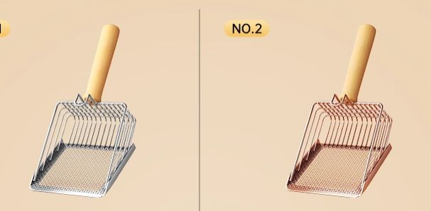 1Pc Metal Cat Litter Scoop Washable Fine Hole Shovel Poop Money Shovel Multifunctionality Cat Litter Scoop