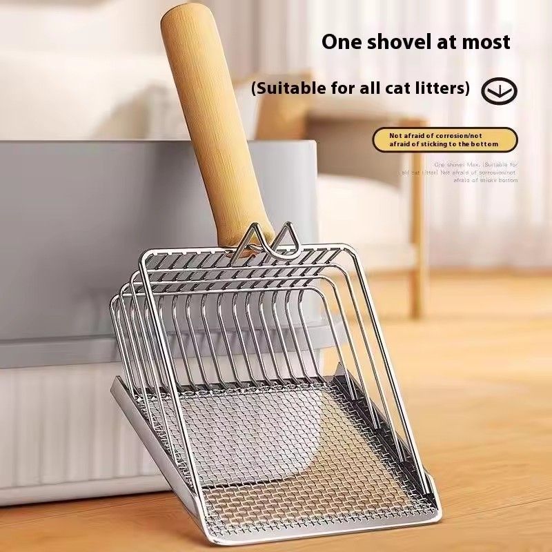 MLINS Metal Cat Litter Scoop Stainless Steel Non-Stick Kitten Poop Sifting Cleaning Scoop 89da0e39 9a45 4382 Ab49 Bc01e0e71bb5.76dfc01f27b89b3f1f4fd168a31e611e