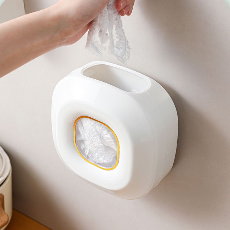 1PC Plastic Warp Storage Box Shoes Cover Storage Organizers Wall-mouted Dustproof Box Bath Cap Kitchen Storage Organization