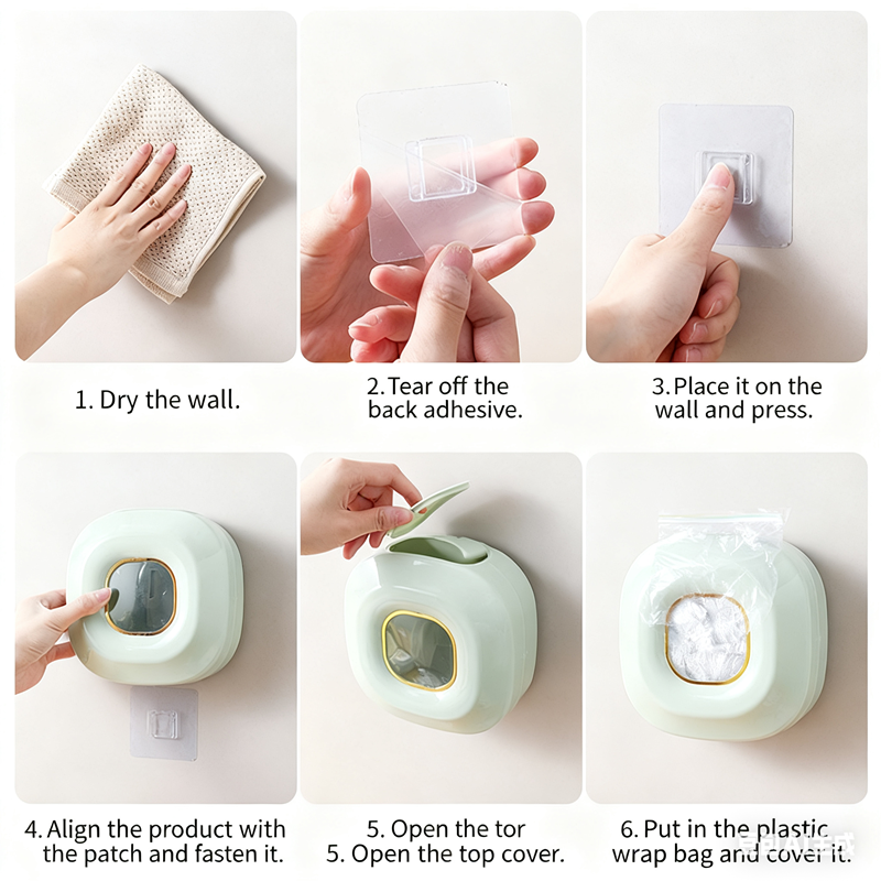 1PC Plastic Warp Storage Box Shoes Cover Storage Organizers Wall-mouted Dustproof Box Bath Cap Kitchen Storage Organization