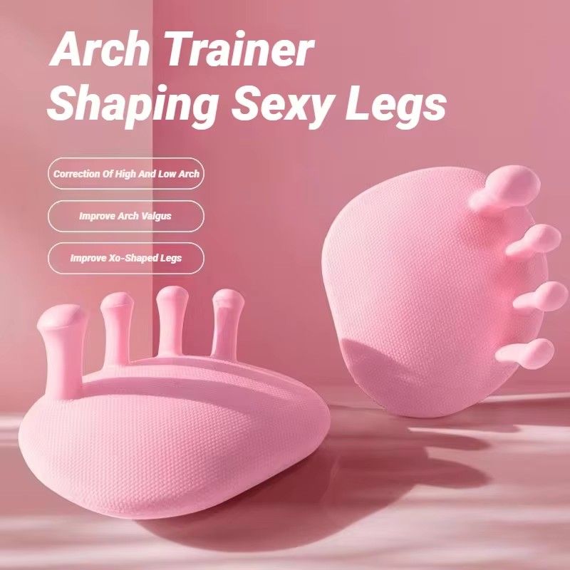 1 Pair Foot Arch Trainer Anti-Slip Leg Shaping Exerciser Yoga Muscle Relaxing Massage Auxiliary Gym Sports Fitness Toes Training
