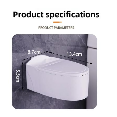 Funny Ashtray Wall Mounted Punch Free Ashtray Creative Toilet Shaped Smoking Ash Storage Box Cigarette Box Bathroom Decoration