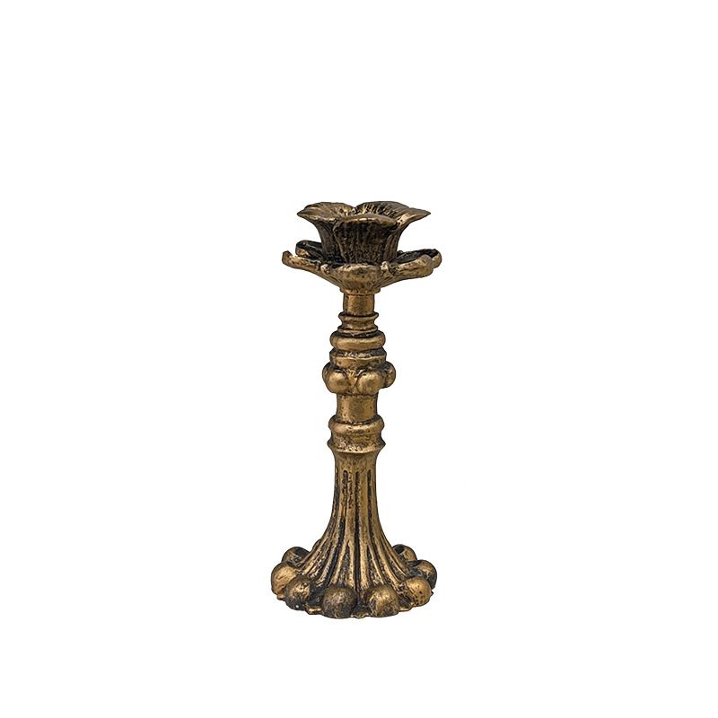 1PC Vintage Classical Candlestick Holders Bronze Candle Stand Candle Holder Home Decoration Ornament Tabletop Candle Holders