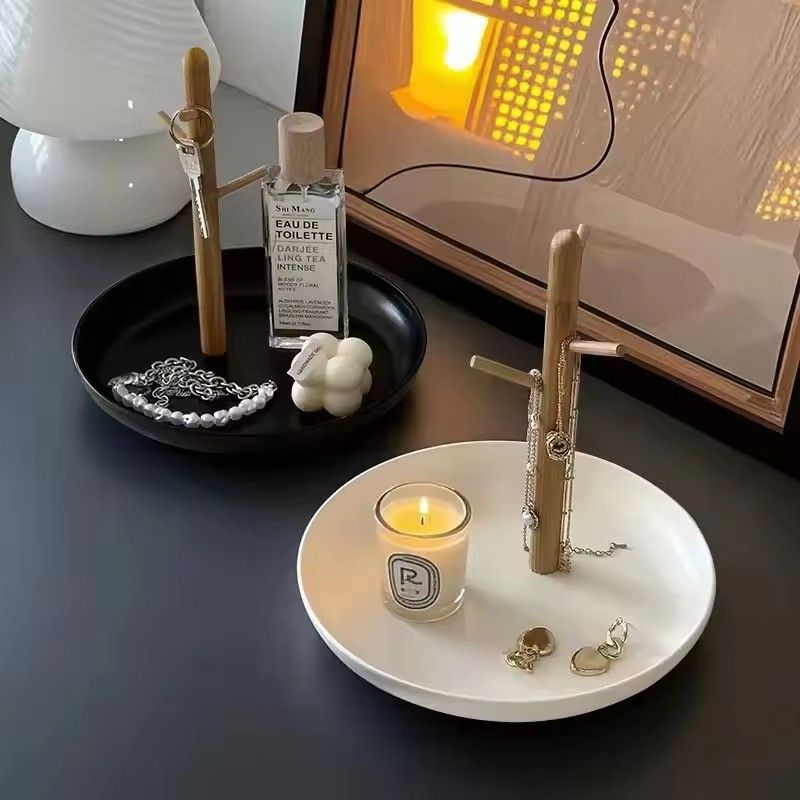 1PC Modern Simple Entryway Storage Tray Desktop Key Jewellery Hanging Shelf Storage Tray Living Room Bathroom Decor Storage Rack