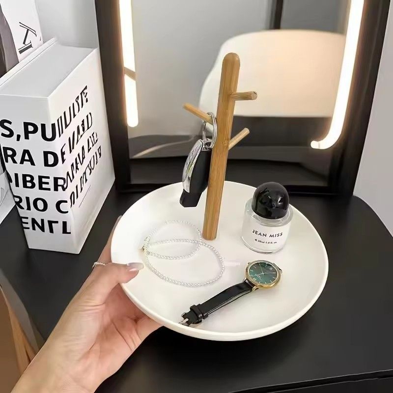 1PC Modern Simple Entryway Storage Tray Desktop Key Jewellery Hanging Shelf Storage Tray Living Room Bathroom Decor Storage Rack