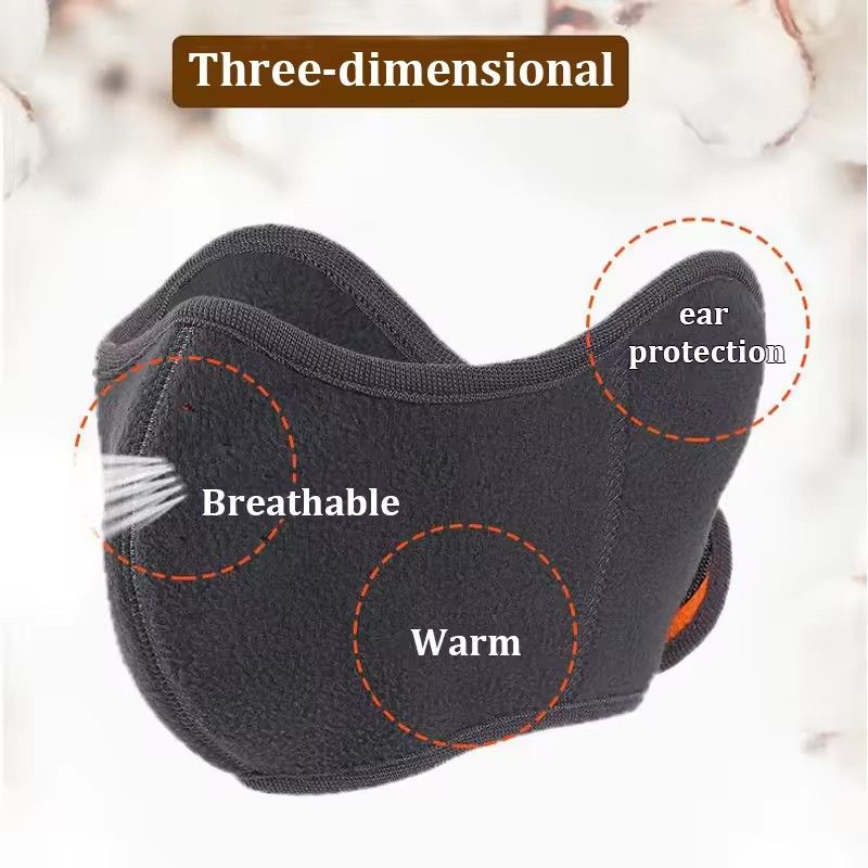 1PC Motorcycle Face Mask Half Face Mask Windproof Unisex For Skiing Snowboarding Motorcycling Winter Outdoor Sports Breathable