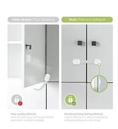 1PC Multi-functional Safety Locks for Cabinets/Drawers/Doors - Drawer Lock Baby Child Safety Lock Window Lock Children
