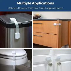 1PC Multi-functional Safety Locks for Cabinets/Drawers/Doors - Drawer Lock Baby Child Safety Lock Window Lock Children