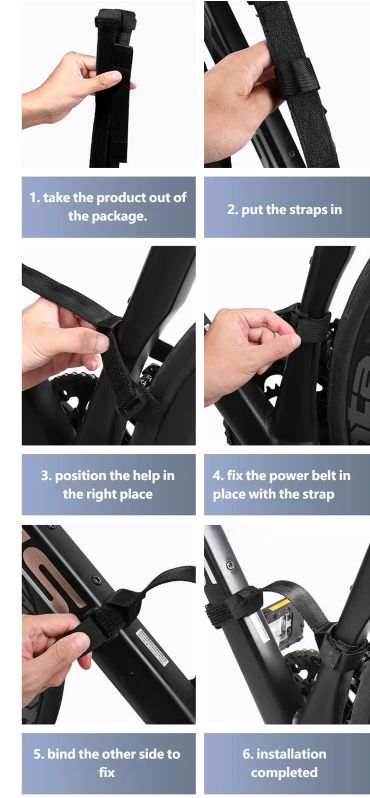 Bicycle Handheld Strap MTB Road Bicycle Effortless Handheld Strap Frame Comfortable Grip Assisted Nylon Strap Bike Accessories