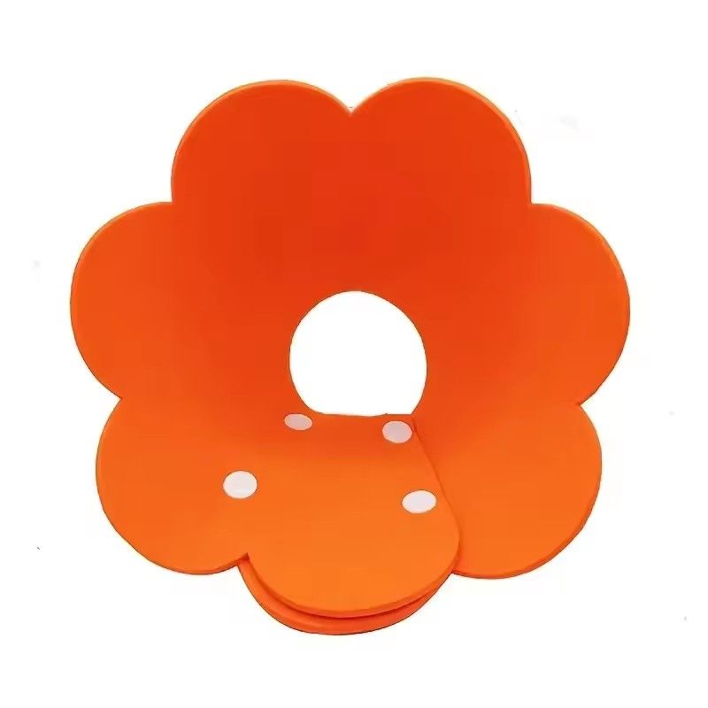 Cute Flower Shaped Cat Recovery Collars Adjustable Elizabethan Collars Puppy Kitten Anti-bite Healing Protective Collars