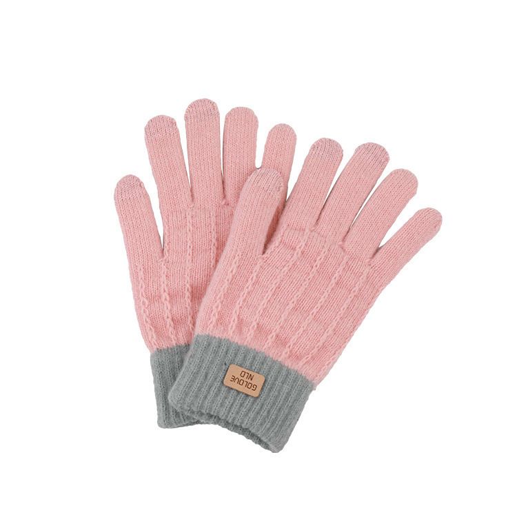 Winter Warm Knitted Gloves Cycling Skiing Touchscreen Wool Knitted Gloves Winter Thick Warm Adult Gloves Mittens For Men Women