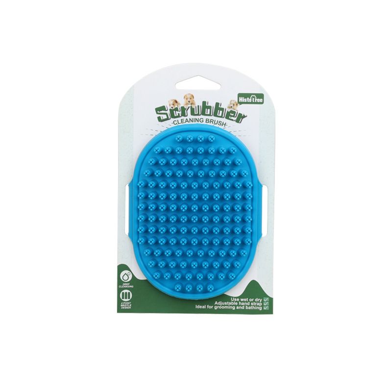 Dog Bath Brush - Silicone Grooming and Shedding Brush for Dogs & Cats, Puppy Essentials Dog Shampoo Brush, Pet Hair Removal Tool
