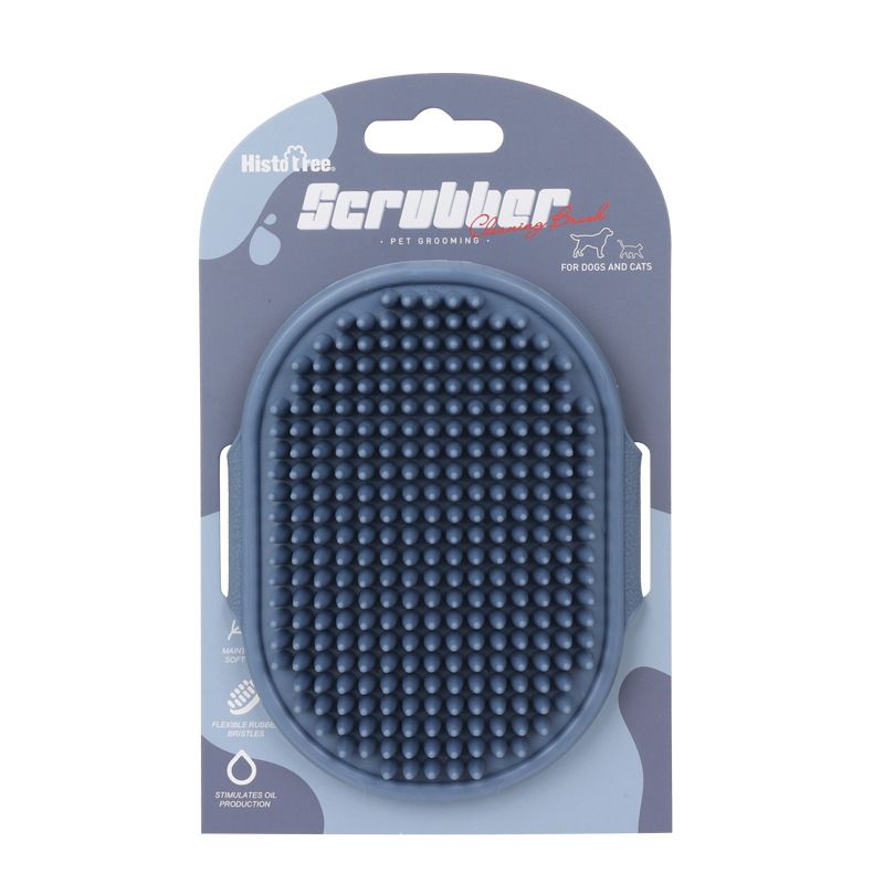 Dog Bath Brush - Silicone Grooming and Shedding Brush for Dogs & Cats, Puppy Essentials Dog Shampoo Brush, Pet Hair Removal Tool