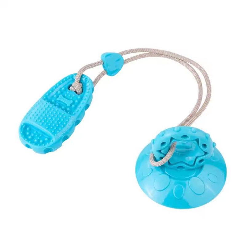 Large Dog Tug-of-war Game Dog Chew Toys with Rope & Vacuum Suction Cup Multifunctional Biting Ball Teeth Cleaning Pet Supplies